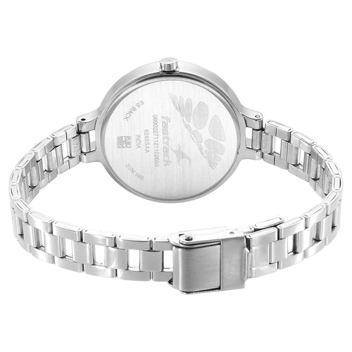 Fastrack Stunners Quartz Analog Silver Dial Metal Strap Watch for Girls NU6265SM01