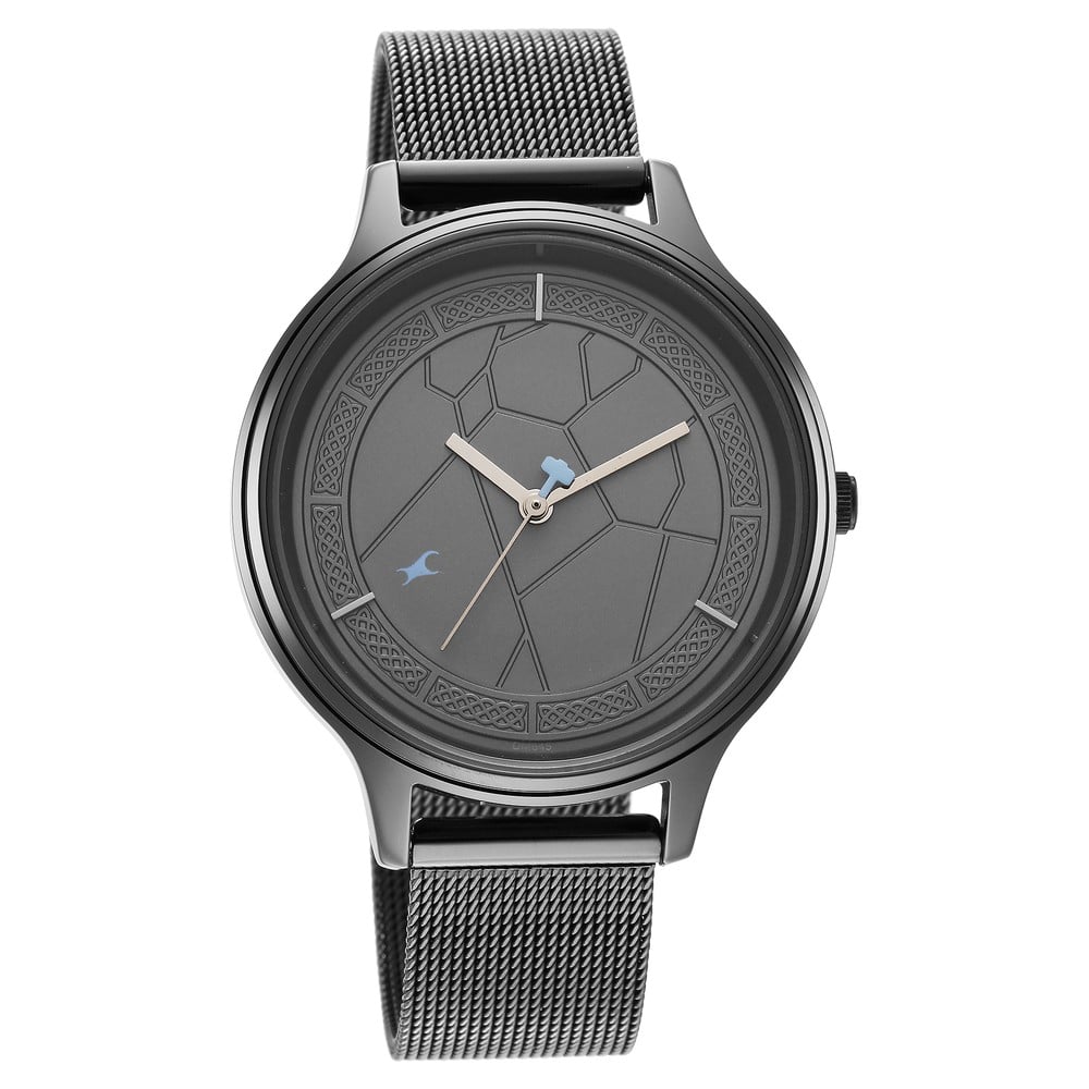 Fastrack Thor Quartz Analog Grey Dial Stainless Steel Strap Watch for Girls NS6269QM01