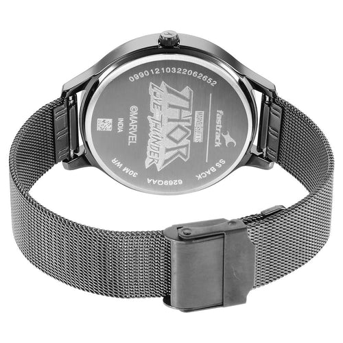 Fastrack Thor Quartz Analog Grey Dial Stainless Steel Strap Watch for Girls NS6269QM01