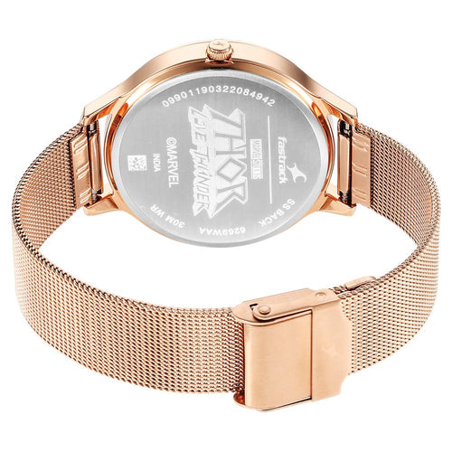 Fastrack Thor Quartz Analog Silver Dial Stainless Steel Strap Watch for Girls NT6269WM01
