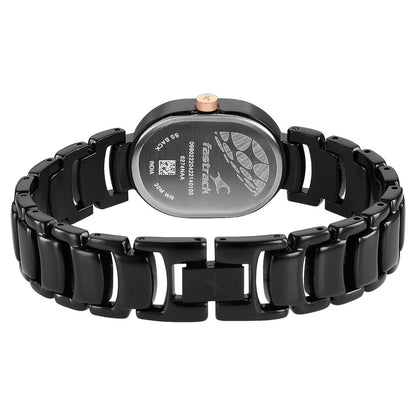 Fastrack Uptown Retreat Quartz Analog Black Dial Metal Strap Watch for Girls NT6274KM01