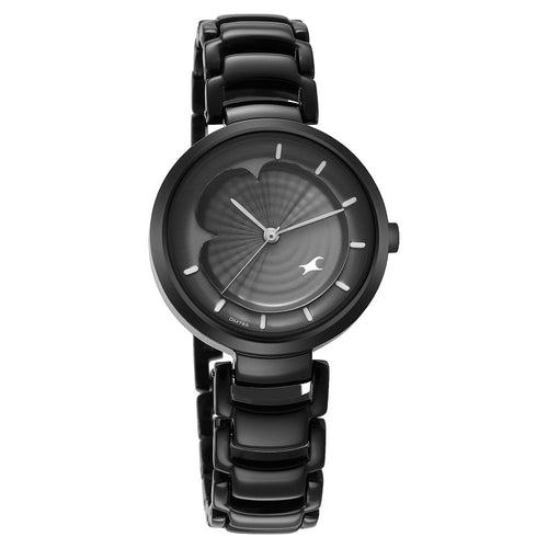 Fastrack Uptown Retreat Quartz Analog Black Dial Metal Strap Watch for Girls NU6277NM01