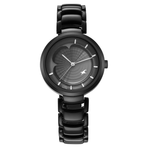 Fastrack Uptown Retreat Quartz Analog Black Dial Metal Strap Watch for Girls NU6277NM01