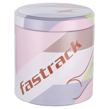 Fastrack Uptown Retreat Quartz Analog Pink Dial Metal Strap Watch for Girls NU6277WM01