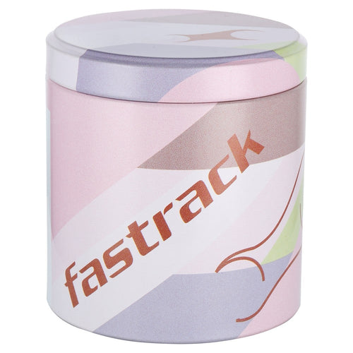 Fastrack Uptown Retreat Quartz Analog Pink Dial Metal Strap Watch for Girls NU6277WM01