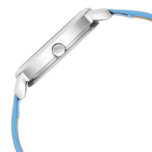 Fastrack Stunners Quartz Analog Blue Dial Leather Strap Watch for Girls NT6282SL01
