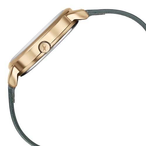 Fastrack Stunners Quartz Analog Green Dial Leather Strap Watch for Girls 6282WL01