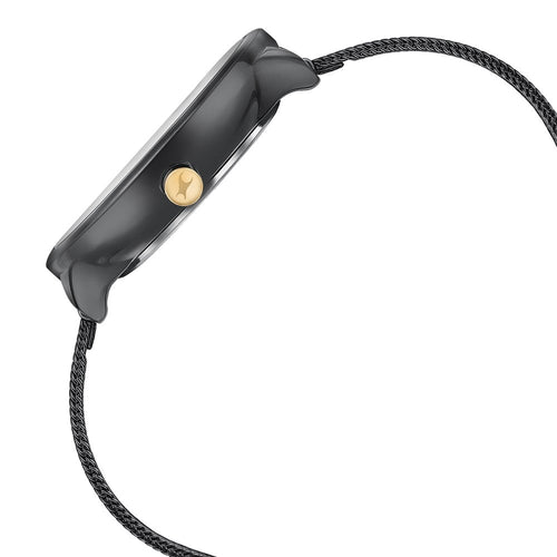 Fastrack Stunners Quartz Analog Black Dial Stainless Steel Strap Watch for Girls NU6303KM01
