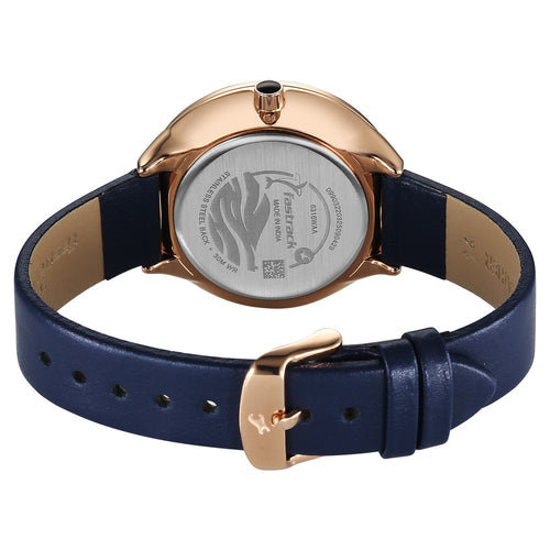 Fastrack Oceanyx Quartz Analog with Date Blue Dial Blue Strap Watch For Girls 6316WL01
