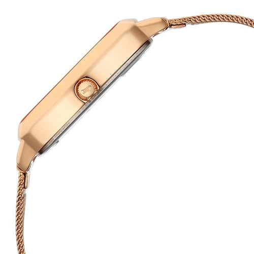 Fastrack Wild Quartz Analog Peach Dial Rose Gold Stainless Steel Strap Watch For Girls 6321WM03