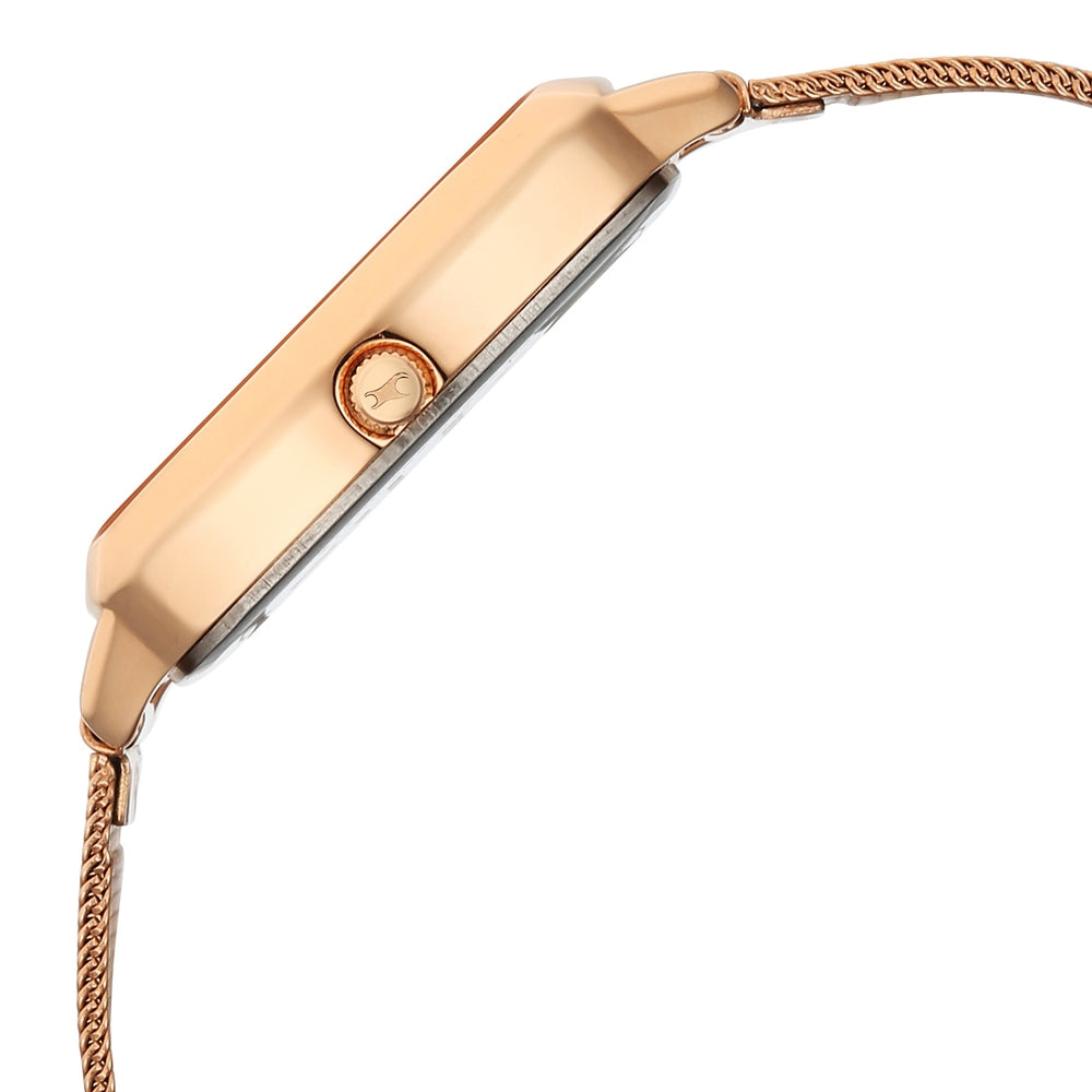 Fastrack Wild Quartz Analog Green Dial Rose Gold Stainless Steel Strap Watch For Girls 6321WM04