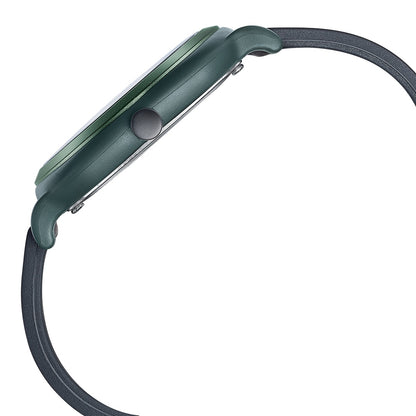 Fastrack Hype Retro Aracde Quartz Analog Unisex Watch With Green Dial Black Silicone Strap Watch For Unisex 68034PP09W