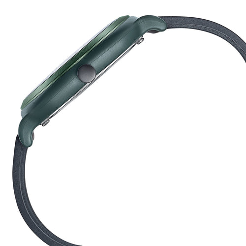 Fastrack Hype Retro Aracde Quartz Analog Unisex Watch With Green Dial Black Silicone Strap Watch For Unisex 68034PP09W
