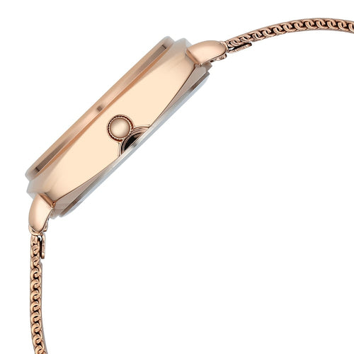 Fastrack Stunners X Quartz Analog Rose Gold Dial Stainless Steel Strap Watch For Girls 68043WM01