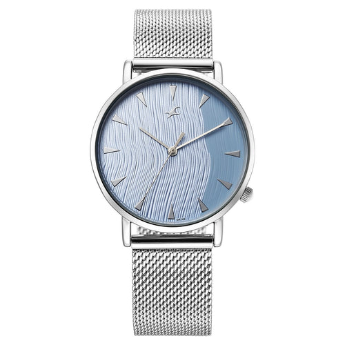 Fastrack Stunners X Quartz Analog Blue Dial Stainless Steel Strap Watch For Girls 68044SM01