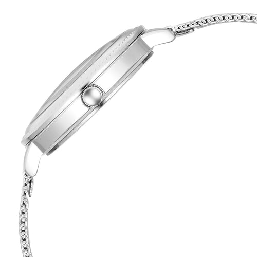 Fastrack Stunners X Quartz Analog Ivory Dial Stainless Steel Strap Watch For Girls NU68048SM02