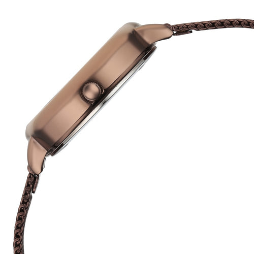 Fastrack Stunners Quartz Analog Brown Dial Brown Stainless Steel Strap Watch For Girls 68065QM01