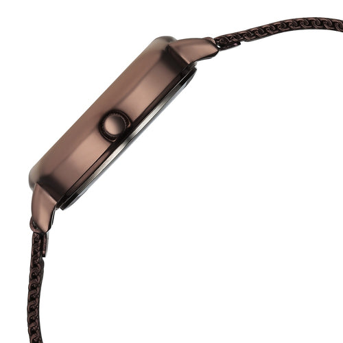 Fastrack Stunners Quartz Analog Black Dial Brown Stainless Steel Strap Watch For Girls 68065QM02