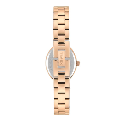 Timex Oval 23mm White Dial Analog Women Watch - TWEL27200