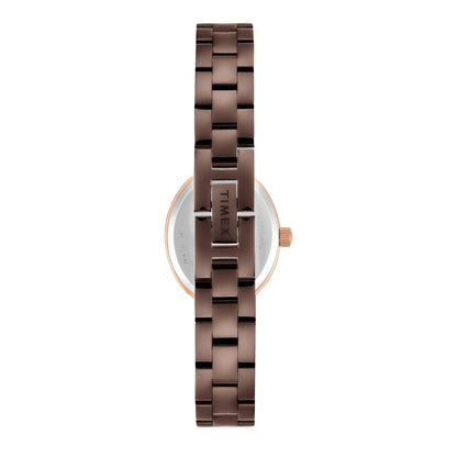 Timex Oval 23mm Brown Dial Analog Women Watch - TWEL27202