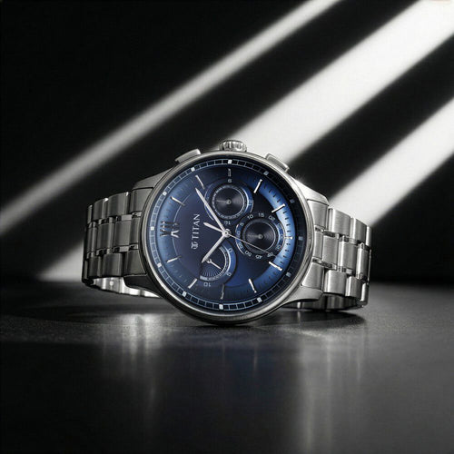 TITAN CLASSIQUE HALF CUT CHRONOGRAPH 90218SM02