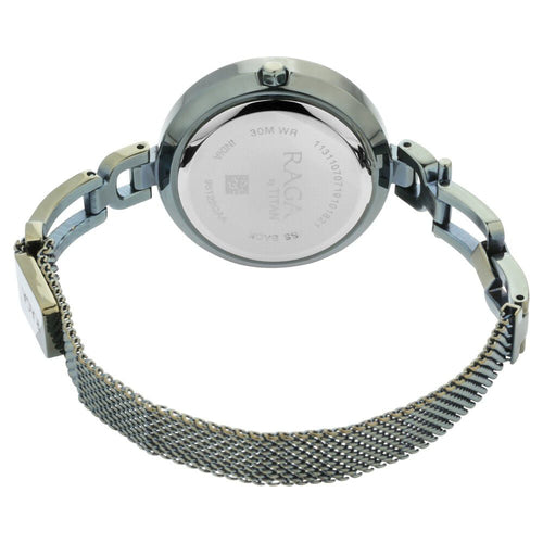 Titan Raga Facets Gun Dial Women Watch With Stainless Steel Strap -NU95122QM01
