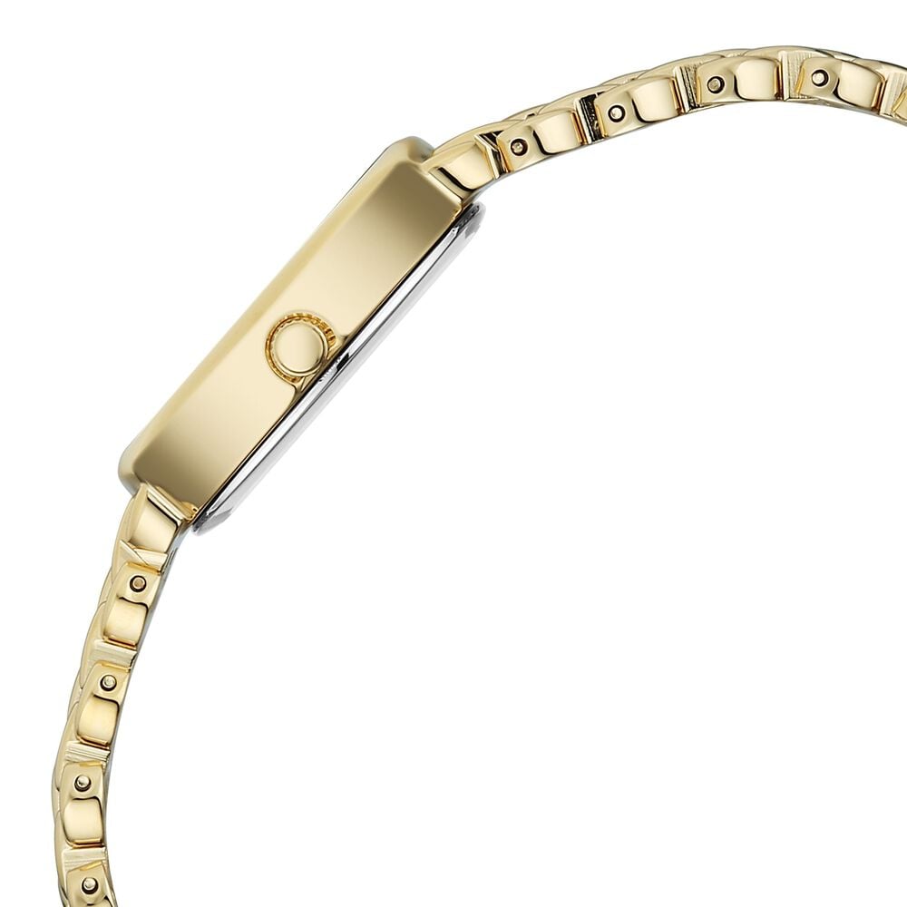Titan Raga Spotlight Quartz Analog Blue Dial Golden Metal Strap Watch For Women - 95430YM01