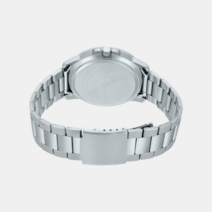 Enticer Men Quartz Black Dial Analog Stainless Steel Watch A1362