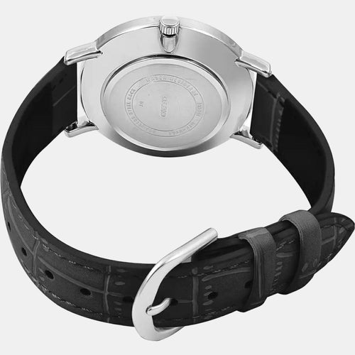 Enticer Men Quartz Black Dial Analog Leather Watch A1615