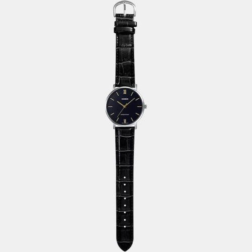Enticer Men Quartz Black Dial Analog Leather Watch A1615