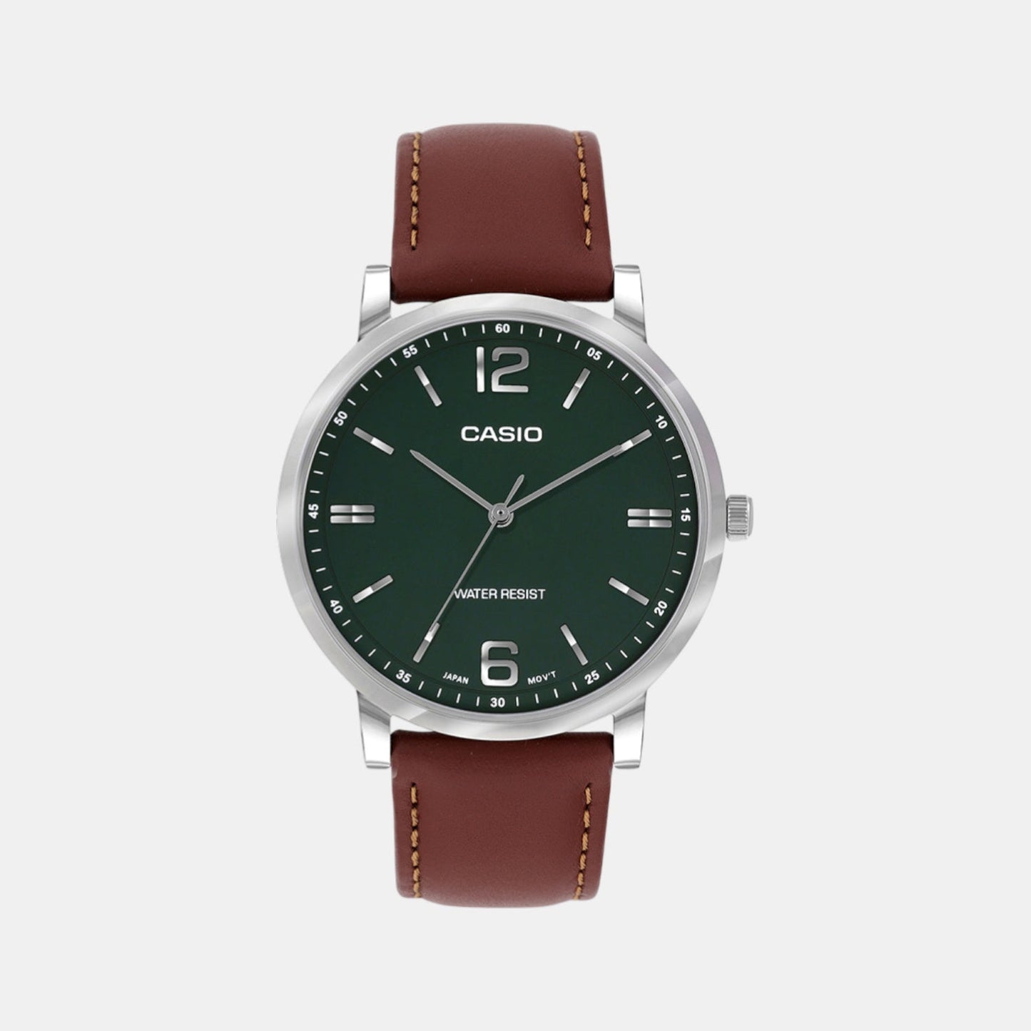 Enticer Men Quartz Green Dial Analog Leather Watch A2438