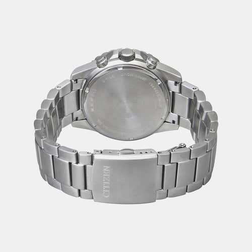 Men Quartz Green Dial Chronograph Stainless Steel Watch AI7009-89X