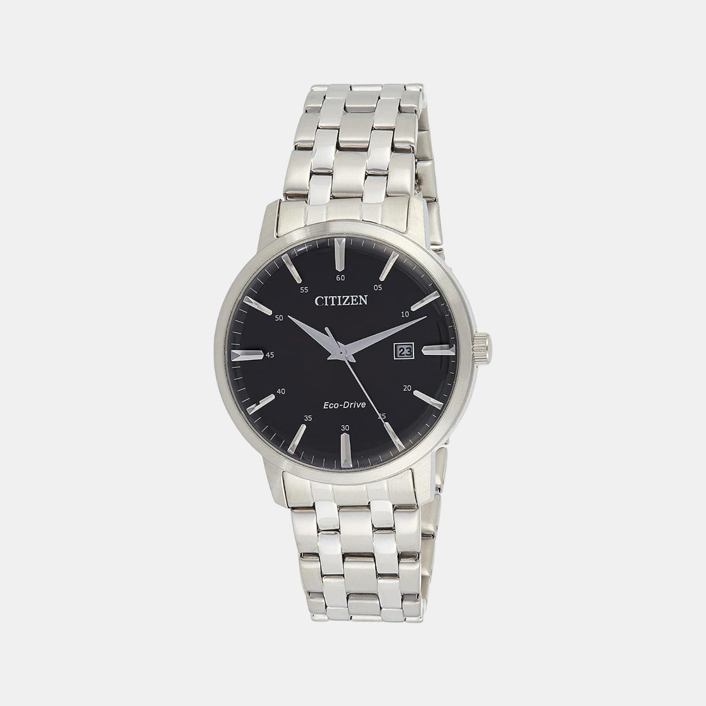 Men Quartz Black Dial Analog Stainless Steel Watch BM7460-88E