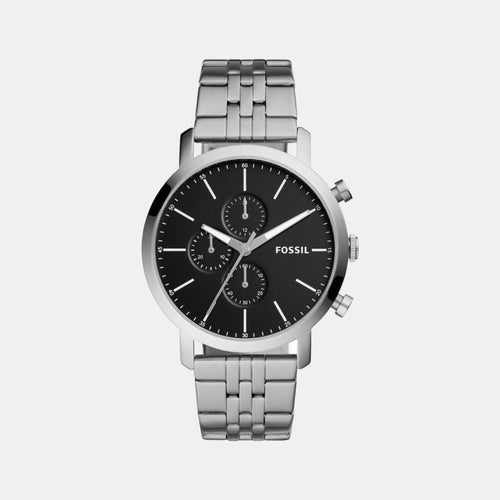 Luther Chrono Men Quartz Black Dial Chronograph Stainless Steel Watch BQ2328