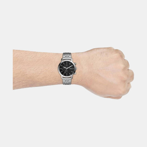 Luther Chrono Men Quartz Black Dial Chronograph Stainless Steel Watch BQ2328