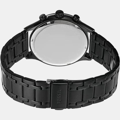 Fenmore Men Quartz Black Dial Chronograph Stainless Steel Watch BQ2365