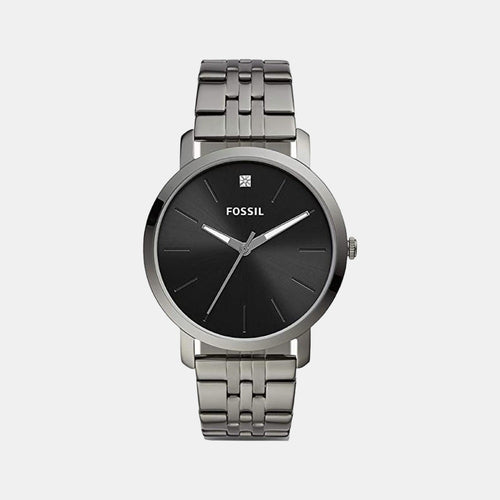 Lux Luther Men Quartz Black Dial Analog Stainless Steel Watch BQ2419