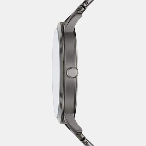 Lux Luther Men Quartz Black Dial Analog Stainless Steel Watch BQ2419