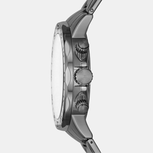 Bannon Men Quartz Grey Dial Multi-Function Stainless Steel Watch BQ2491