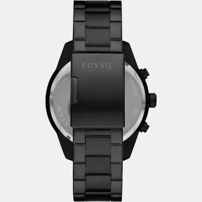 Brox Men Quartz Black Dial Chronograph Stainless Steel Watch BQ2532