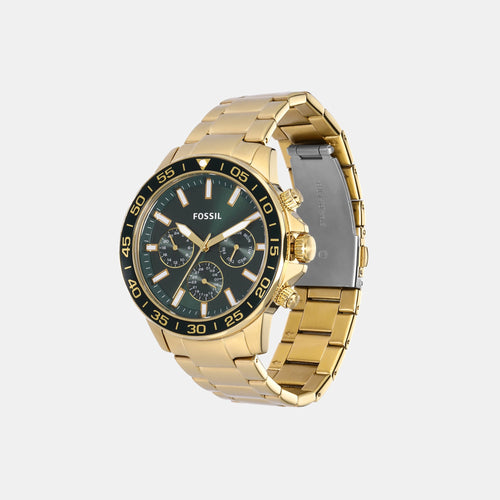 Bannon Couple Quartz Green Dial Multi-Function Stainless Steel Watch BQ2754SET