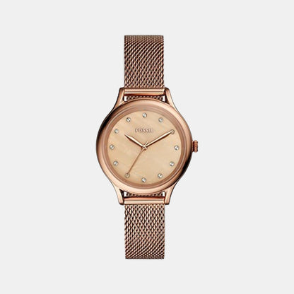 Laney Women Quartz Pink Dial Analog Mesh Watch BQ3392