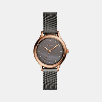 Laney Women Quartz Mother Of Pearl Dial Analog Mesh Watch BQ3393