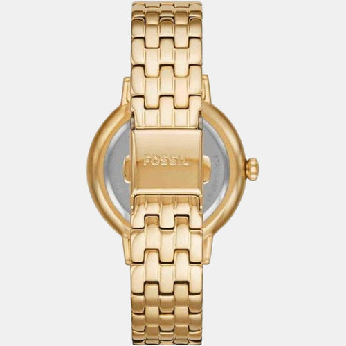 Reid Women Quartz Gold Dial Analog Stainless Steel Watch BQ3655