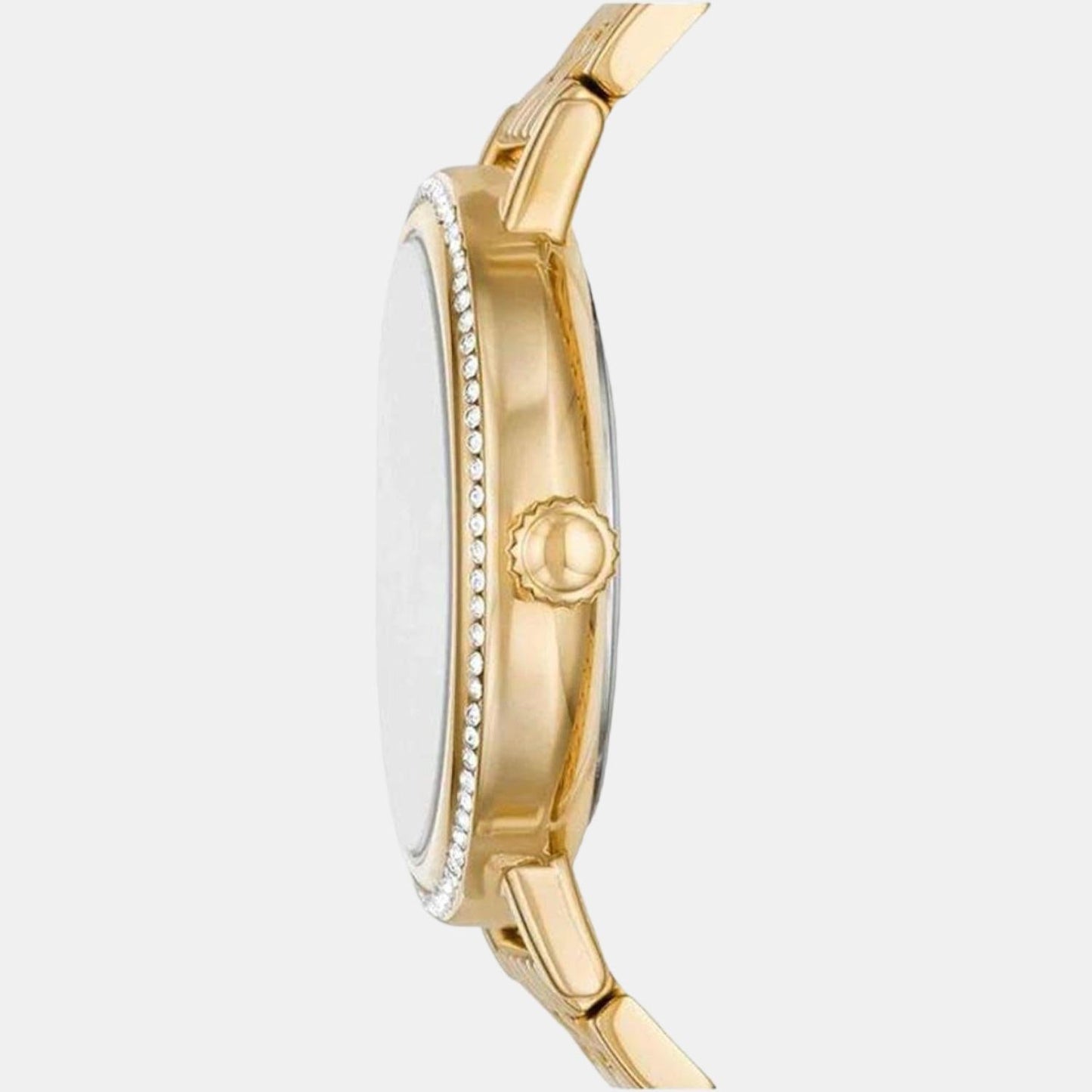 Reid Women Quartz Gold Dial Analog Stainless Steel Watch BQ3655