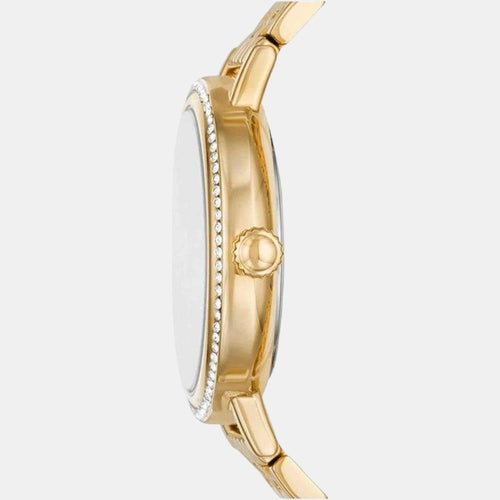 Reid Women Quartz Gold Dial Analog Stainless Steel Watch BQ3655