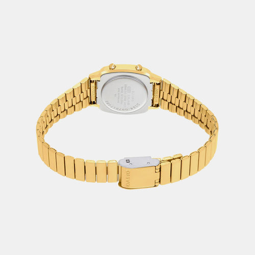 Vintage Women Quartz Multicolour Dial Digital Stainless Steel Watch D124