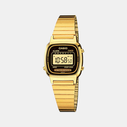 Vintage Women Quartz Multicolour Dial Digital Stainless Steel Watch D124