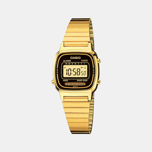 Vintage Women Quartz Multicolour Dial Digital Stainless Steel Watch D124