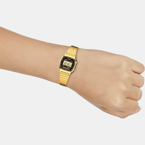 Vintage Women Quartz Multicolour Dial Digital Stainless Steel Watch D124